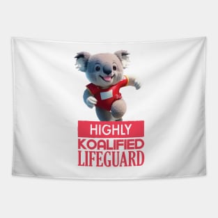 Just a Highly Koalified Lifeguard Koala 3 Tapestry