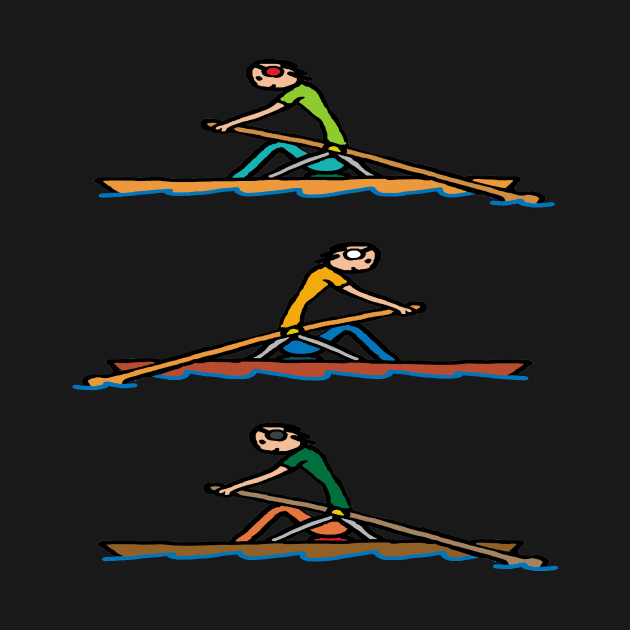 Rowing by Mark Ewbie