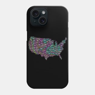 AMERICAN PEACE MAP Phone Case