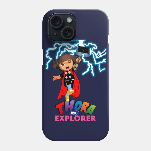 Thora The Explorer Phone Case by MarinasingerDesigns