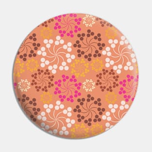 Sparkles pattern with orange background Pin