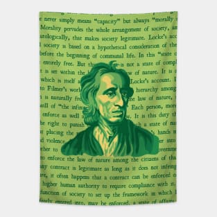 John Locke Portrait and Info Tapestry