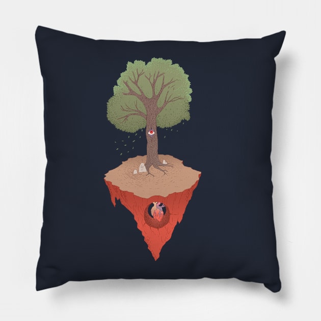 Adrift in eternity Pillow by kamilgin