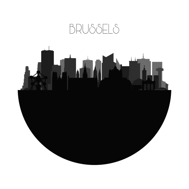 Brussels Skyline by inspirowl