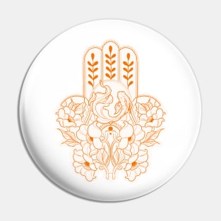 Hamsa Koi (Orange) Pin