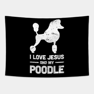 Poodle - Funny Jesus Christian Dog Tapestry