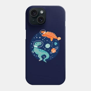 Painted Space Dinosaurs Phone Case