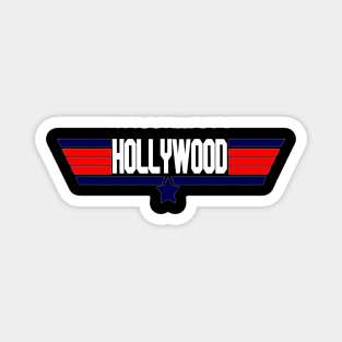 "Hollywood" Fighter pilot 80's movie design Magnet