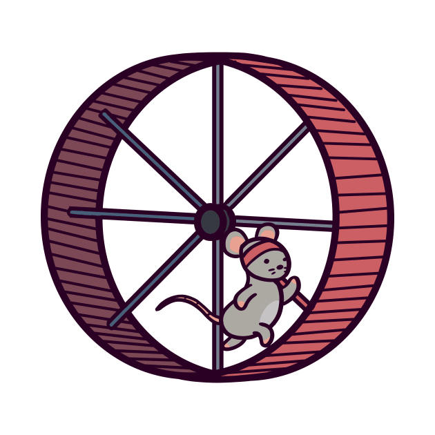 Gym Rat Cardio Day on the Treadmill Hamster Wheel by ThumboArtBumbo