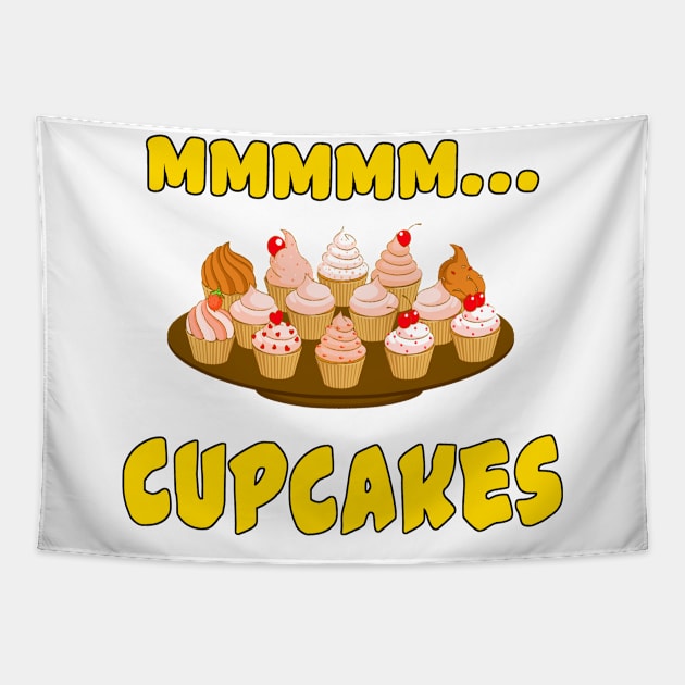 Mmmm... Cupcakes Tapestry by Naves