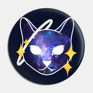 Galaxy cat Pin