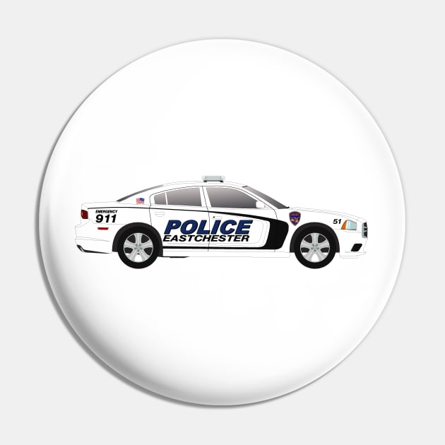 Eastchester NY police car Pin by BassFishin