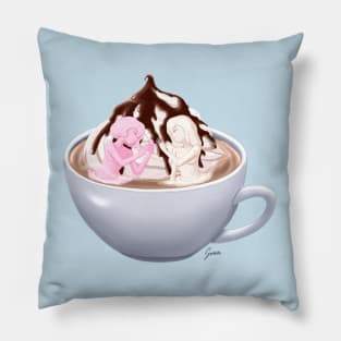 Hot Chocolate Marshmallows Pillow