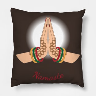 Namaste Hands 1 - On the Back of Pillow