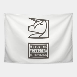 Unicorns Advisory Get Fucking Real Tapestry