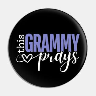 This Grammy Prays - Prayer Faith Pin