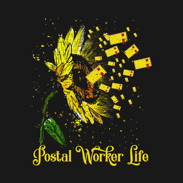 Postal Worker Life Sunflower by folidelarts