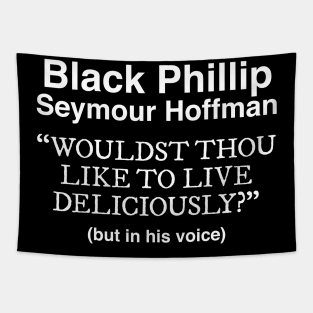 Black Phillip Seymour Hoffman Tapestry