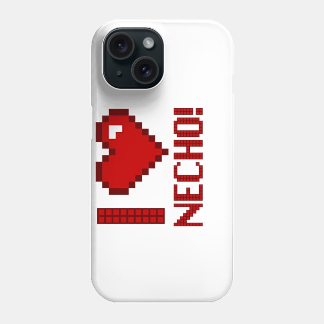 Pixel Effect I love Necho Phone Case by thestaroflove