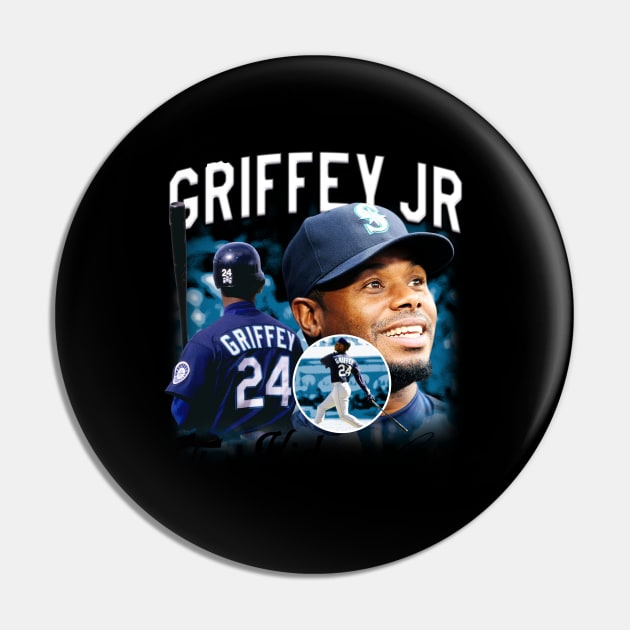 Ken Griffey Jr The Kid Basketball Legend Signature Vintage Retro 80s 90s Bootleg Rap Style Pin by CarDE