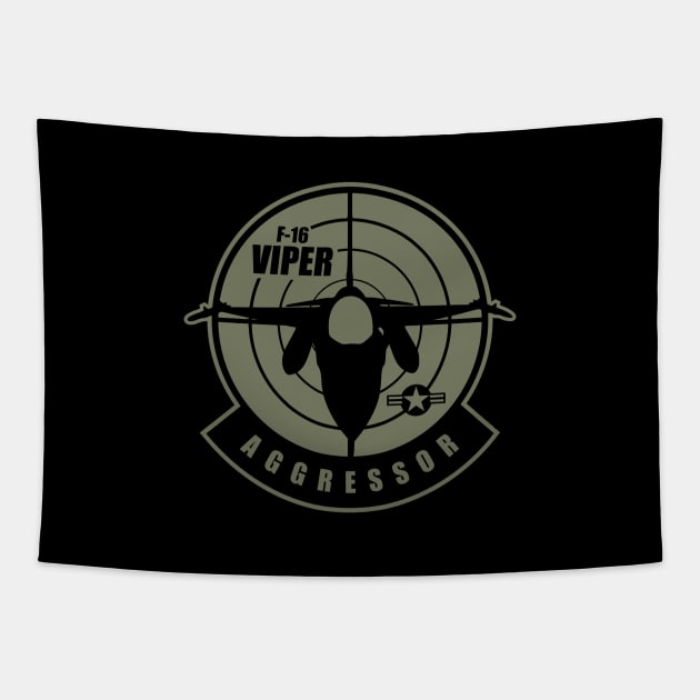 F-16 Aggressor Patch Tapestry by TCP