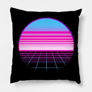 Trans Flag Sunset Pillow