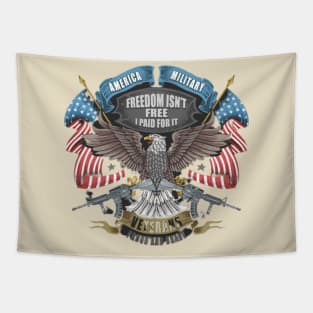 USA Patriotic Veteran Freedom Fighter Tapestry