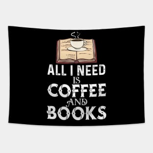 Coffee and Books Tapestry