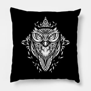 Owl Drawing Pillow