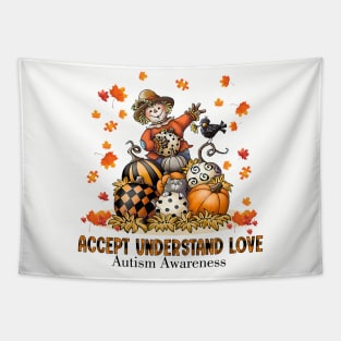 Accept Understand Love Autism Awareness Autumn Sped Teacher Tapestry