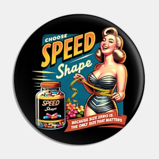 Speed Shape - Vintage Ad Pin