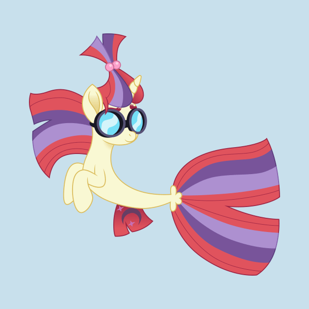 Moon Dancer seapony goggles by CloudyGlow