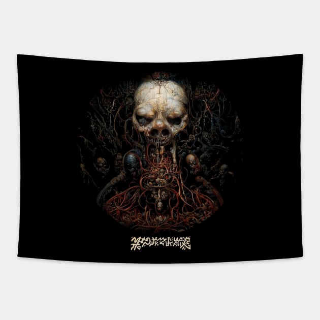 Biomech Tapestry by Tim Molloy Art