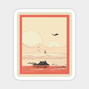 JAPANESE WOODBLOCK PRINT Magnet