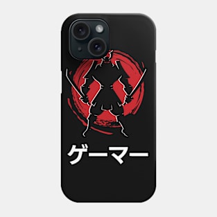 Gamer T-shirt, Japanese Gamer, Samurai, Gaming Gifts, MMORPG, E Sports, Role Play Gifts, Video Game, Anime, Warrior, Wargaming, Phone Case