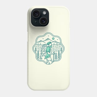 Nature Adventure Backpacker 2 Phone Case