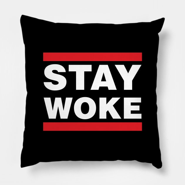 Stay Woke Pillow by NovaTeeShop