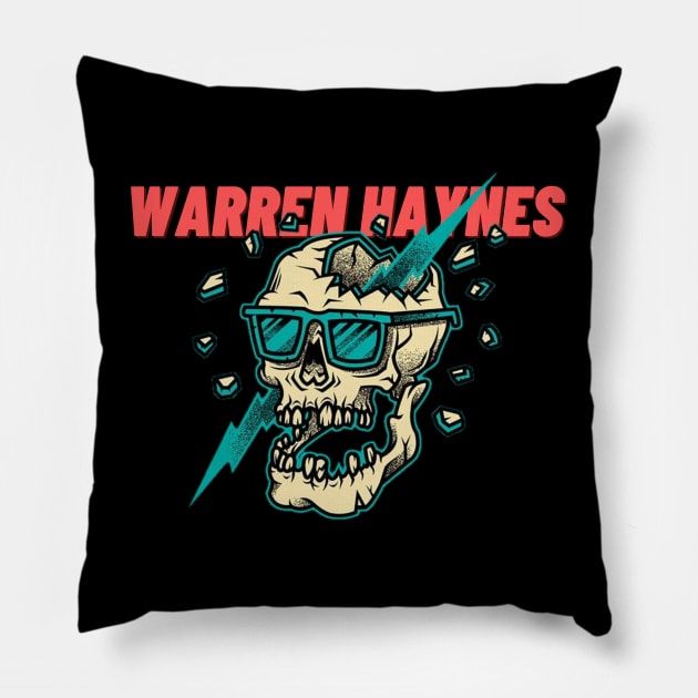 warren haynes Pillow by Maria crew