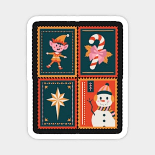 Christmas stamps 1 Magnet