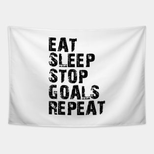 Goalkeeper - Eat Sleep Stop Goals Repeat Tapestry