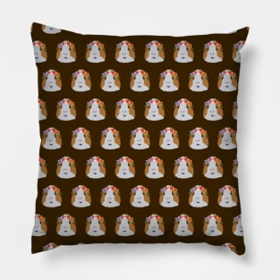 Flower Crown Guinea Pig Pillow