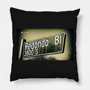 Redondo Boulevard, Los Angeles, California by Mistah Wilson Pillow