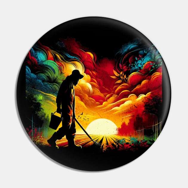 Gardener Untold Heroes Design Pin by Miami Neon Designs