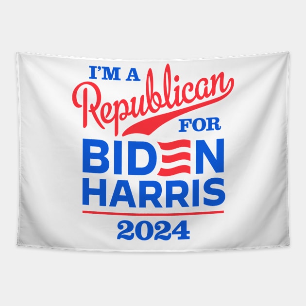 I'm a Republican For Biden 2024 Tapestry by MotiviTees