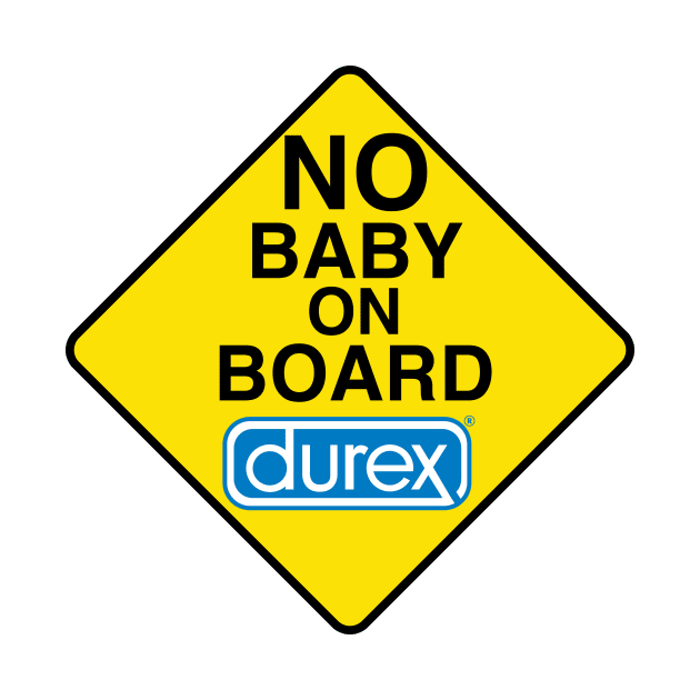 No Baby on Board Decal by Estudio3e