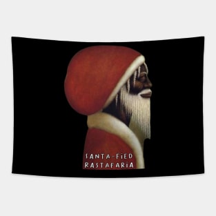 Santa-Fied Rastafaria Father Christmas Tapestry