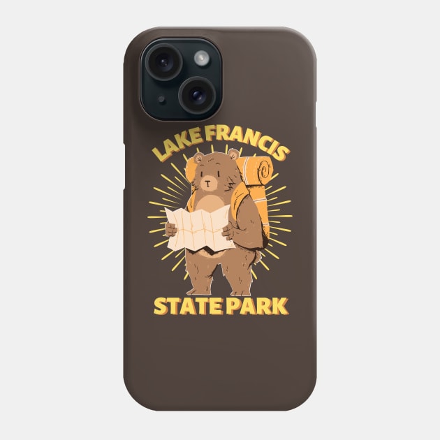 Lake Francis State Park Camping Bear Phone Case by Caring is Cool