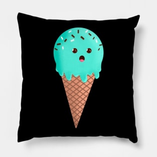 Cute Matcha Ice Cream Pillow