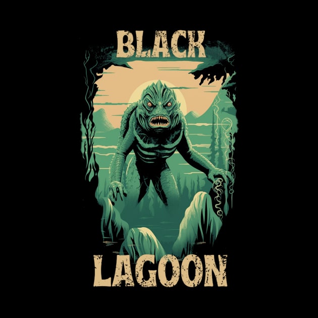 Vintage Black Lagoon Creature by Artificially Inked