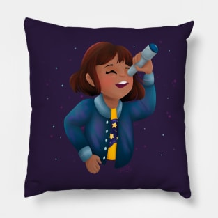 Galaxy Girl Pillow